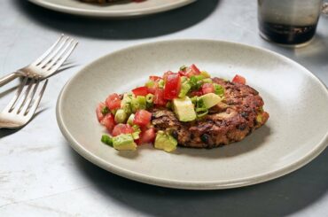 Chipotle Black Bean Burgers With Avocado Salsa (Healthy Recipes) | MyFitnessPal