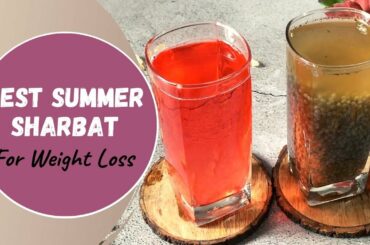 Best Summer Indian Sherbet Recipe | How to Make Healthy Gond Katira Sabja Drink for Weight loss