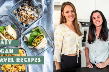 3 easy vegan recipes for traveling | vegan meal prep | How to stay healthy during traveling