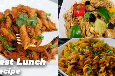 3 Healthy Lunch Recipes - Pasta With Indian Spices &  Cream Sauce