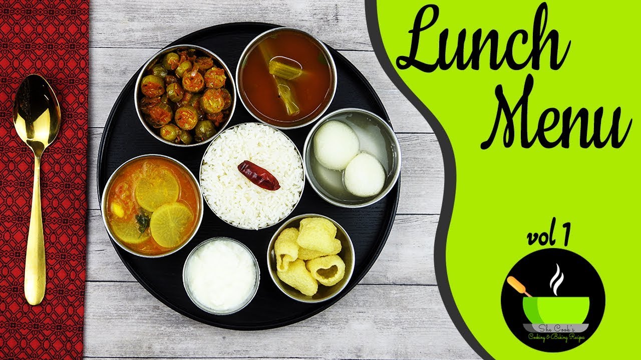 Veg Lunch Menu Recipes Vol-1 | 30 Minute Indian Lunch Menu | Healthy Lunch Recipes | Lunch Routine Veg Lunch Menu Recipes Vol-1 | 30 Minute Indian Lunch Menu | Healthy Lunch Recipes | Lunch Routine