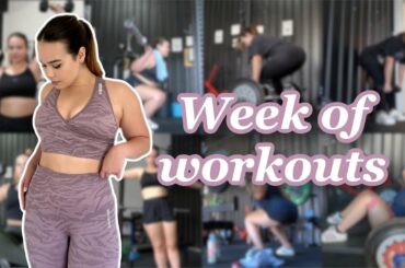MY FULL WEEK OF WORKOUTS (weight training + healthy meals)