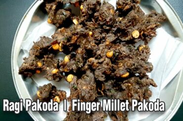 Ragi Pakoda | Crispy Finger Millet Pakoda | Healthy Snacks Recipe | Cookrazy #Shorts