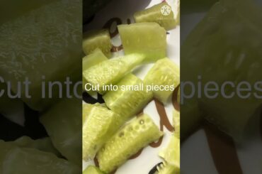 Fresh Cucumber Seeds Salad Recipe/Healthy & Simple Cucumber Seeds Salad/Salad Recipe/#shorts