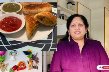 Bread rolls recipe : no fry recipe : nutritious and healthy recipe