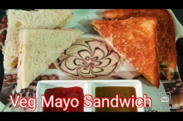 Veg Mayonnaise Sandwich | quick and easy sandwich recipe #eggless #easyandquick #toastedsandwich