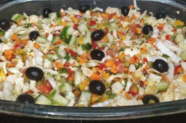 Arabic salad||fattoush salad recipe||easy tasty super salad||healthy salad recipe in Malayalam