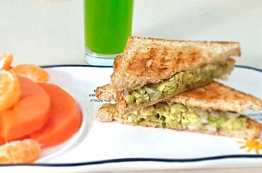 Avocado Sandwich | Quick Easy Breakfast Recipe | Healthy Breakfast Recipe |Bhukkad Joint