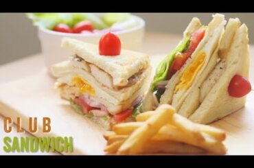 Club Sandwich | Easy Club Sandwich at home | Quick Breakfast Recipe | Snack Recipe @Cook' omania