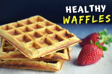 HEALTHY waffle recipe with oats. My NEW favorite easy breakfast!