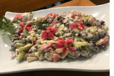 5 MINUTES QUICK AND HEALTHY BLACK CHICKPEA SALAD RECIPE | state of flavours with ramsha