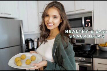 Top 5 Healthy Snack Ideas | high protein + low calories | Nastya Swan