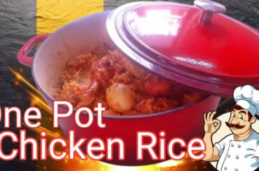 ONE POT CHICKEN RICE -EASY PROTEIN RICH LUNCH RECIPE - #DUTCHOVEN - BEST CHICKEN RICE RECIPE
