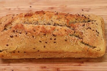 How to make flaxseed bread I No egg I No milk I No yeast I No kneading I Vegan