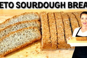 Keto Sourdough Bread | ZERO Net Carbs | Easy & Delicious