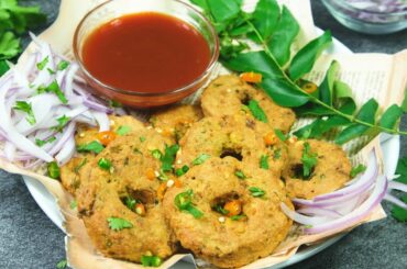 Air Fried Masala Vada | South Indian Vada Recipe |  NO DEEP FRY | Healthy High Protein Snacks