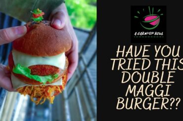 Double Maggi Burger | Maggi Cheese Burger | Maggi Recipes | Burger Recipe | Snack Recipes | Snack