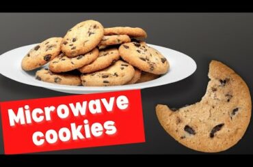 1 Minute Healthy Microwave Chocolate Chip Cookie Recipe # shorts
