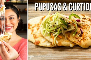 HOW TO MAKE PUPUSAS & CURTIDO! Healthy & Delicious!