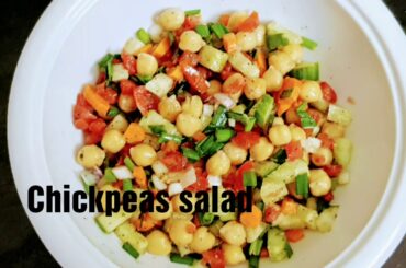 Light dinner recipe for weight loss | Chickpeas salad | Sharada's Recipes