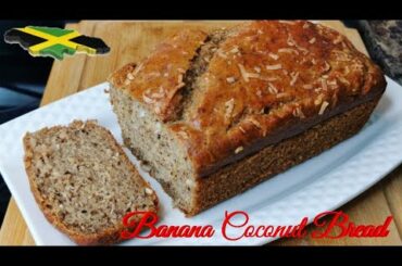 HOW TO MAKE SUPER MOIST BANANA COCONUT WALNUT BREAD | STEP BY STEP RECIPE | JAMAICAN BANANA BREAD