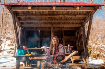 cooking healthy meals on a spring camping trip