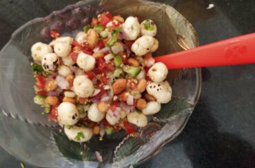 Phool Makhana chat | Delicious snack recipe | Lotus Seed chat | Healthy snack recipes | Easy snacks