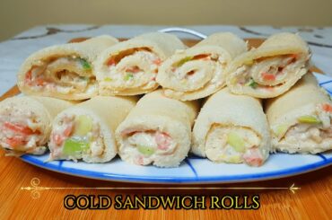 Cold Sandwich Recipe (Ramadan Special) | Cold Sandwich Roll  Recipe | Sandwich Recipe