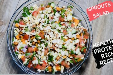 Sprouts salad recipe | Healthy sprouts salad | How to make sprouts salad | weight loss recipes