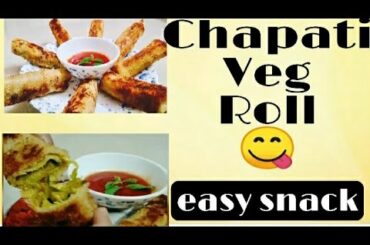 Chappathi veg roll/easy and healthy snack recipe/ nimus channel.