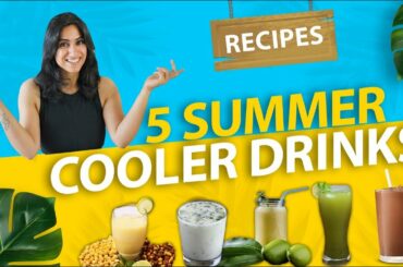 5 Easy Summer Drinks Recipe | Healthy recipes for weight loss | By GunjanShouts