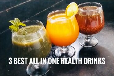 3 BEST ALL IN ONE HEALTH DRINKS || DETOX DRINKS FOR WEIGHT LOSS & CLEANSE ||@Kamal's Homely Recipes