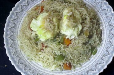 Unique Egg Fried Rice / [Awesome] Simple Rice Cooker Recipes / Dinner Recipes / Non Veg Recipes 754