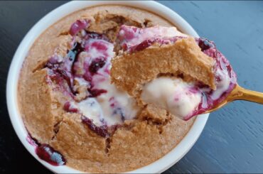 Blueberry Cheesecake Baked Oats *Viral TikTok Baked Oats*  Healthy Breakfast Recipe