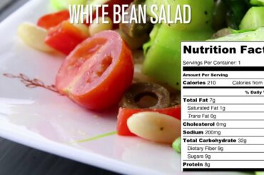 Healthy Low Calorie Recipe For Weight Loss | White Bean Salad| Booths Fitness