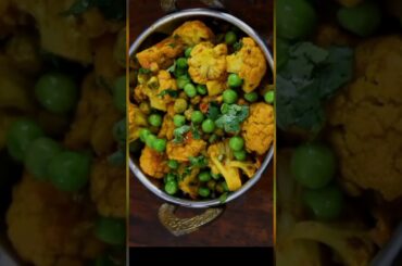 Cauliflower & peas l Healthy Dinner recipe for Weightloss l #shorts #ytshorts l Tanvi Prasad