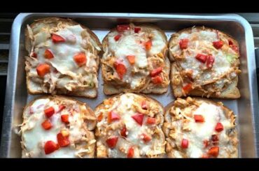 Open chicken sandwich| Loaded chicken sandwich |Iftaar Recipe| quick healthy snack sandwich |Ramadan