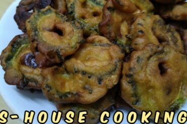 Crispy Bitter Gourd Pakkoda without Bitter / Healthy Snack Recipe