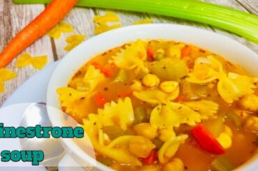 MINESTRONE SOUP // ITALIAN SOUP // VEG PASTA SOUP // HEALTHY DINNER SOUP //WEIGHT LOSS RECIPE