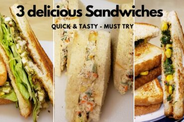 Crispy, Cheesy & Healthy Sandwich Recipes | Veg Mayo | Avocado Toast Sandwich | Easy Cook World