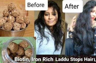 Biotin, Iron, Calcium, Protein Rich Laddu For Healthy and Strong Hair/Biotin,Iron, Protein rich Food