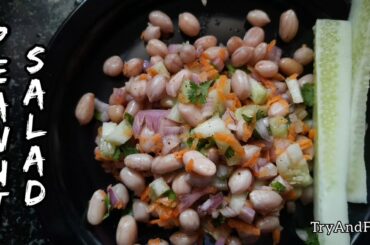 Peanut Salad | Simple, Tasty and Healthy Salad Recipe | Boiled Peanut Chaat | TryAndFry