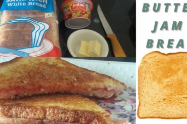 Healthy Breakfast | Bread MiX fruit Jam | Butter Bread Jam recipe |