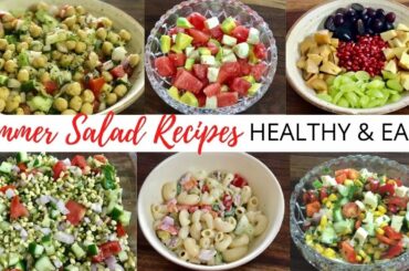 SUMMER SALAD RECIPES // HEALTHY AND QUICK SALAD RECIPES //SUMMER SALADS// VEGAN SALAD RECIPES