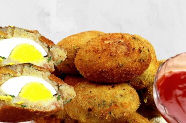 Aloo Anda Kabab | Potato and Egg Recipe | Snacks Idea | Healthy Snacks For Kids - Saima's Food Hub