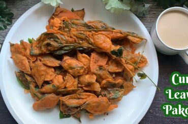 Curry leaves pakora|| healthy snacks recipe|| instant snacks