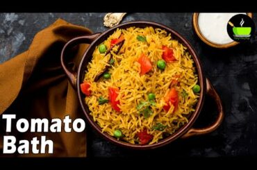 Tomato Bath Recipe | Variety Rice Recipes | Lunch Recipes | How To Make Tomato Bath | Tomato Bhath