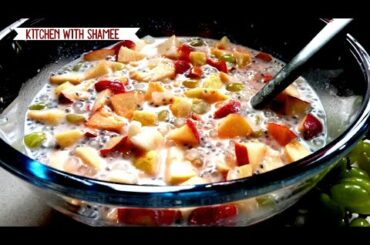 Ramadan special fruit salad//Fruit salad recipe //Easy and healthy fruis salad.