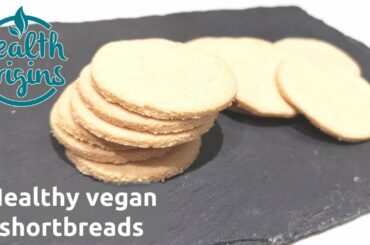How to make healthy vegan shortbread cookies (no butter, refined sugar, no gluten)