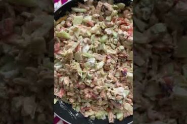 #shorts How to make chicken with cashew nut Salad#Healthy salad recipe